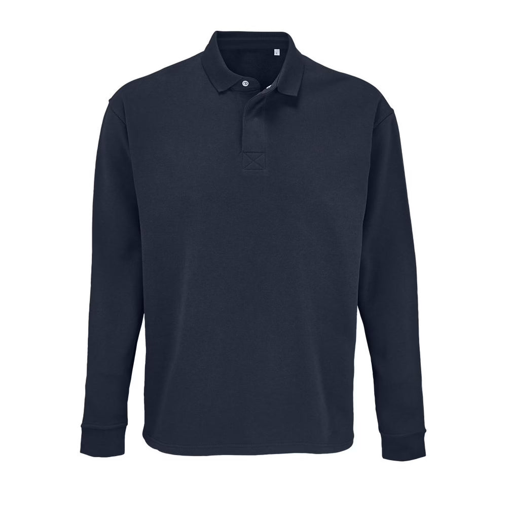 Unisex Polo Collar Sweatshirt